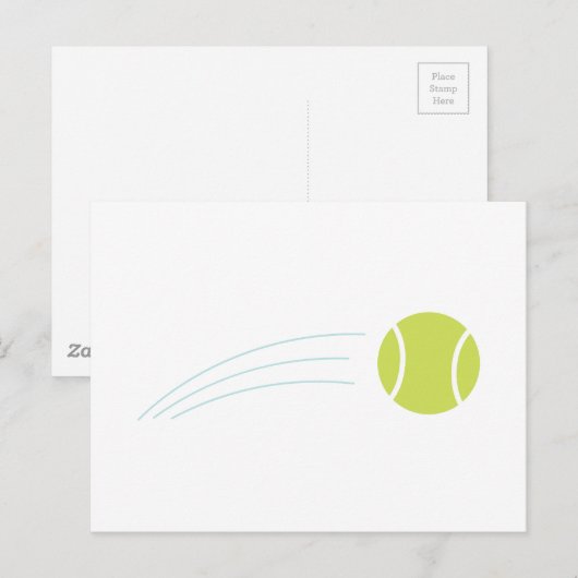 Tennisbal Briefkaart (Voorkant / Achterkant)