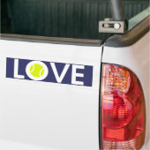 Tennisbal Bumpersticker (Op Truck)