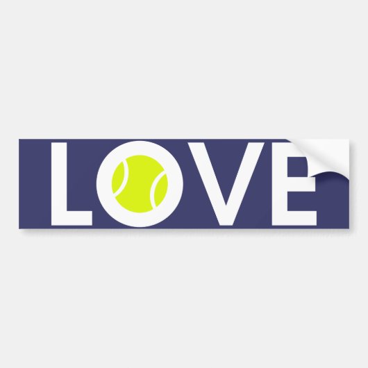 Tennisbal Bumpersticker (Voorkant)