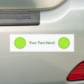 Tennisbal: Bumpersticker (Op auto)