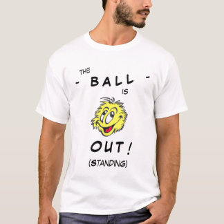Tennisbal Cartoon UIT (staand) T-shirt