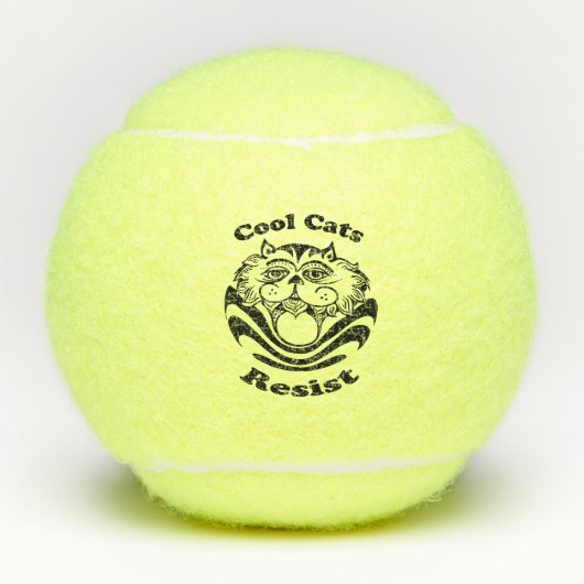Tennisbal - Cool Cats Resist Tennisballen (Voorkant)
