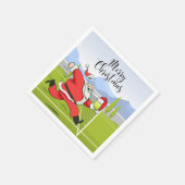 Tennisbal en kerstbal servet (Hoek)