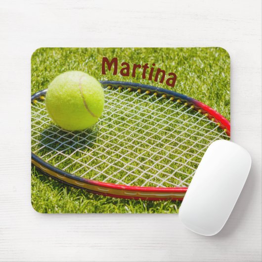 Tennisbal en Racket Muismat (Met muis)