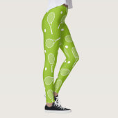 Tennisbal en racket op groen leggings (Rechts)
