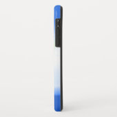 Tennisbal en racket sporten blauwe iphone case (Achterkant/links)