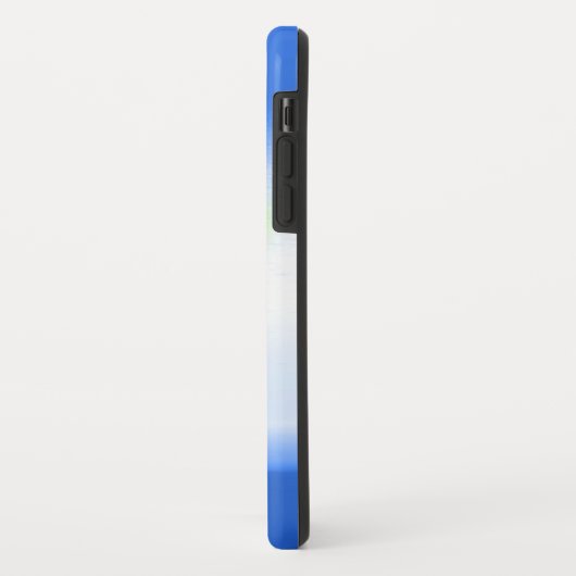 Tennisbal en racket sporten blauwe iphone case (Achterkant/links)