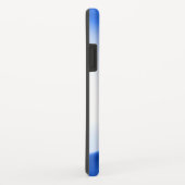 Tennisbal en racket sporten blauwe iphone case (Achterkant/rechts)