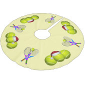 Tennisbal en Rackets Kerstmis Kerstboom Rok (Gekanteld)