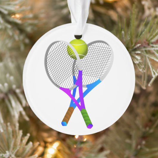 Tennisbal en Rackets Ornament (Boom)