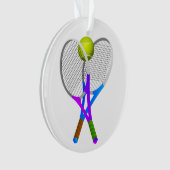 Tennisbal en Rackets Ornament (voorkant)