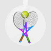 Tennisbal en Rackets Ornament (achterkant)