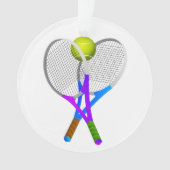 Tennisbal en Rackets Ornament (voorkant)