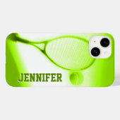 Tennisbal en racketsport, groene telefoontas Case-Mate iPhone case (Achterkant (horizontaal))