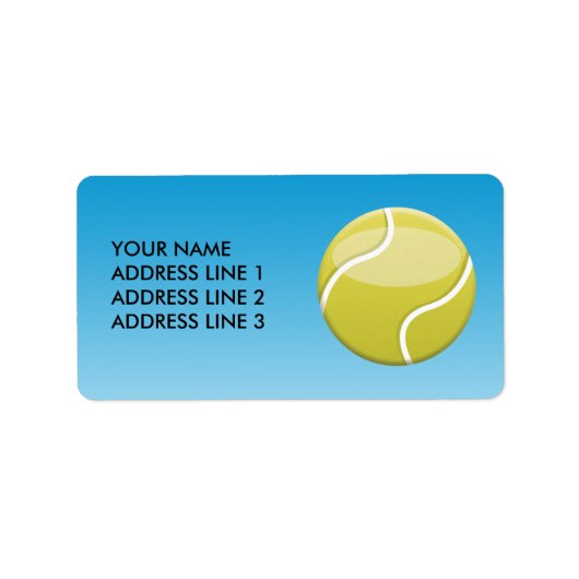 Tennisbal Etiket (Voorkant)