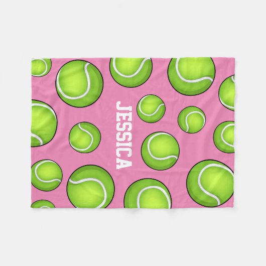 Tennisbal Fleece Deken (Voorkant (Horizontaal))