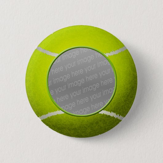 Tennisbal foto ronde button 5,7 cm (Voorkant)