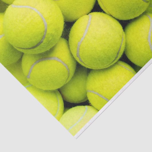 Tennisbal Fuzz Patroon Tissuepapier (Detail)