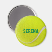 Tennisbal gepersonaliseerde magneet (Voorkant / Achterkant)