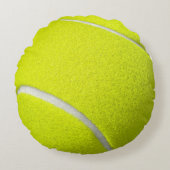 Tennisbal Grappige look Rond Kussen (Voorkant)