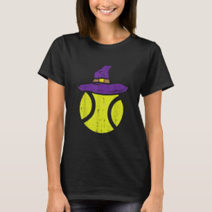 tennisbal heks pet grappig halloween 2020 sport t-shirt