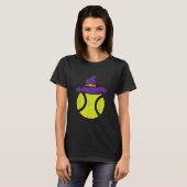 tennisbal heks pet grappig halloween 2020 sport t-shirt (Voorkant volledig)