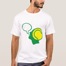 tennisbal hoofd gezicht figuur t-shirt