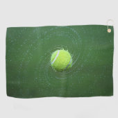 Tennisbal in de lucht Poster ontwerp Golfhanddoeke Golfhanddoek (Horizontaal)