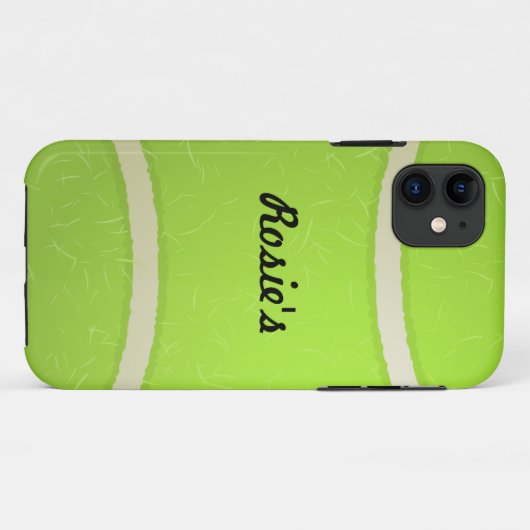 Tennisbal iPhone Case (Achterkant (horizontaal))