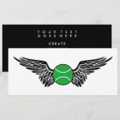 tennisbal kaart (Voorkant / Achterkant)