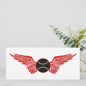 tennisbal kaart (Staand voorkant)