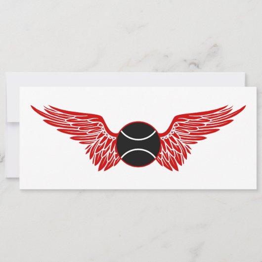 tennisbal kaart (Voorkant)