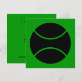 tennisbal kaart (Voorkant / Achterkant)