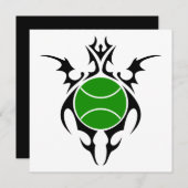 tennisbal kaart (Voorkant / Achterkant)