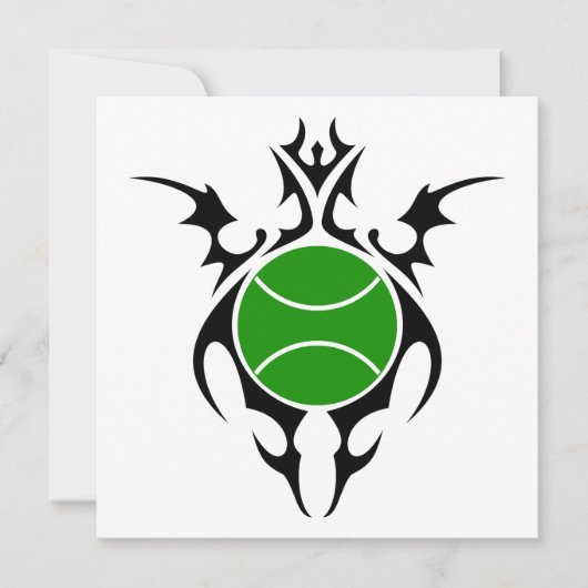 tennisbal kaart (Voorkant)