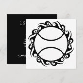tennisbal kaart (Voorkant / Achterkant)