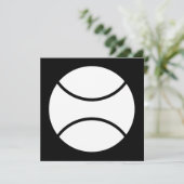 tennisbal kaart (Staand voorkant)