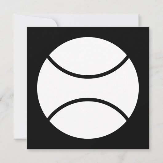 tennisbal kaart (Voorkant)