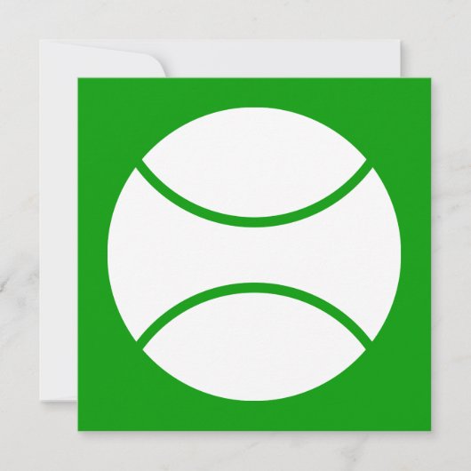 tennisbal kaart (Voorkant)