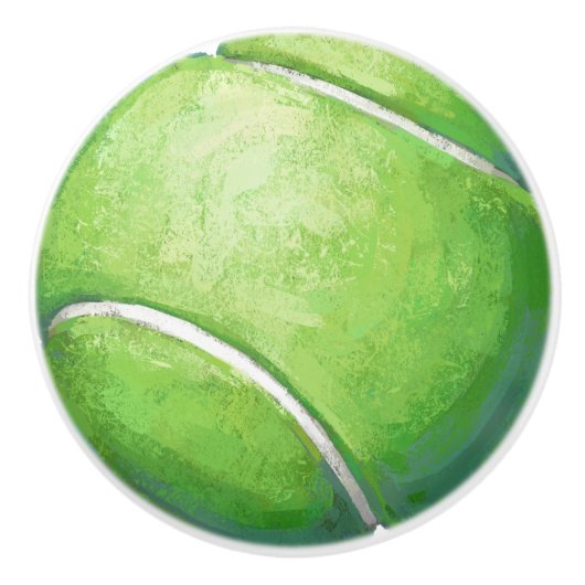 Tennisbal Keramische Knop (Voorkant)