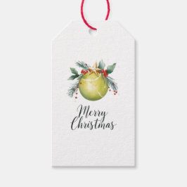 Tennisbal Kerstmis  Cadeaulabel