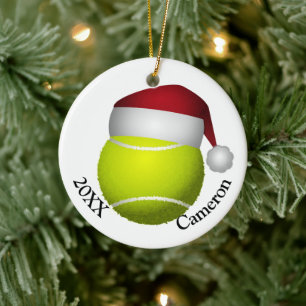 Tennisbal Kerstmis Keramisch Ornament