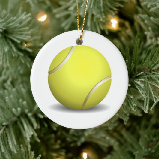 Tennisbal Kerstversiering Keramisch Ornament (Boom)