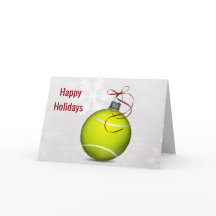tennisbal kerstversiering kerstgroet