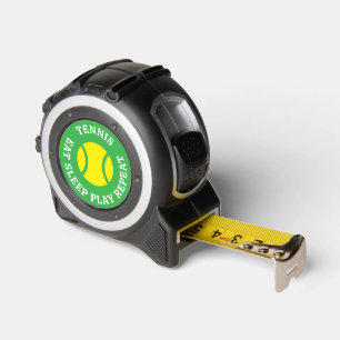 Tennisbal lintmeter met aangepaste tekst rolmaat