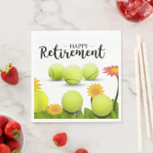 Tennisbal met bloem voor speler Retirement Servet (Insitu)