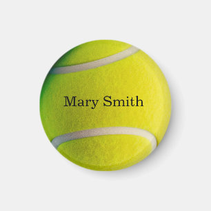 Tennisbal met jouw naam magneet