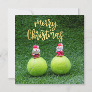 Tennisbal met kerstman