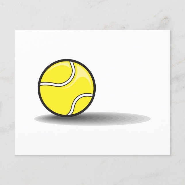 tennisbal met schaduw (Voorkant)