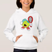 Tennisbal met Tennis racket (Voorkant)